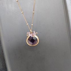 Amethyst And Gold Vermeil Necklace From Robert Redfords  Sundance Catalog