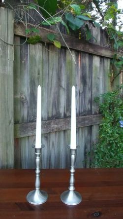 (2) Silver Candle Holders