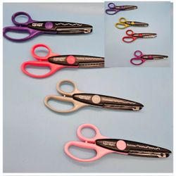 Lot of 8 Fiskers Edgers Arts & Craft Paper Scissors