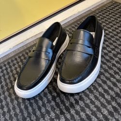 Steve Maden Leather Penny Loafers