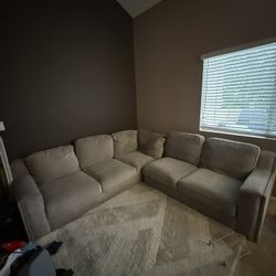 L shaped couch (grey)