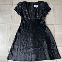 Black Sequin Top A-Line Dress - Junior’s Size 9/10
