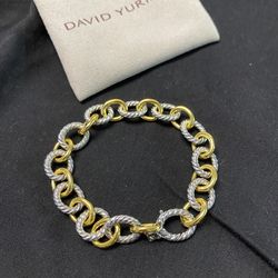 David Yurman Womens Oval Link Chain Bracelet