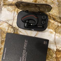 Headset Bluetooth, Wireless Bluetooth Earpiece with Mic Mute Switch