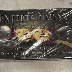 That’s Entertainment 4 CD Collection 79 Songs Big Screen Broadway. NEW Sealed 4 CD Boxed Collection