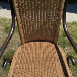 Solid Wicker Rocker