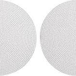 🎨 10 pcs New MECCANIXITY Plastic Mesh Canvas Sheets – 9.5” White Round
