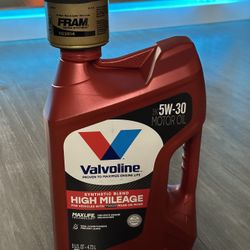 5W-30 Synthetic Blend Motor Oil 5 Quart FRAM Oil Filter Toyota Lexus 