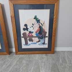 Mickey And Goofy Print By Peter Emmerich