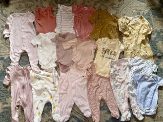 Infant Girl Clothing Lot - Nordstroms Baby Gap Quincy Mae Colored Organics