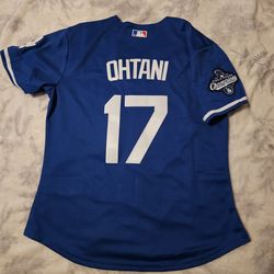 Dodgers Ohtani woman blue Jerseys $50ea Firm