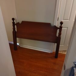 Antique Wooden Headboard (Full Size)