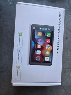 Portable wireless car stereo 7 inch display carplay and android compatiable