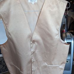 Tan Silk Vest $5!