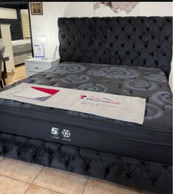New Queen size bed with 11 inch mattress and free delivery, pay on arrival