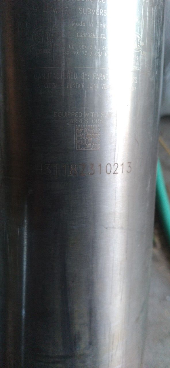 Pentex Pentair 5hp Heavy Duty Deep Well Submersible Pump