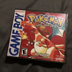 Pokémon Red Clone For Gameboy With Custom Hard Case