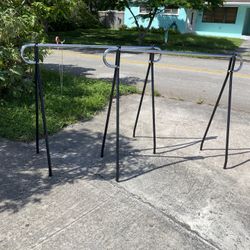 2 Portable Black Beauty Clothing Rack At 40 Dollar Each One