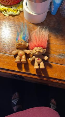 Troll Dolls 2  x. $30:00 Or. $20 Each. Used  80’s Dolls 