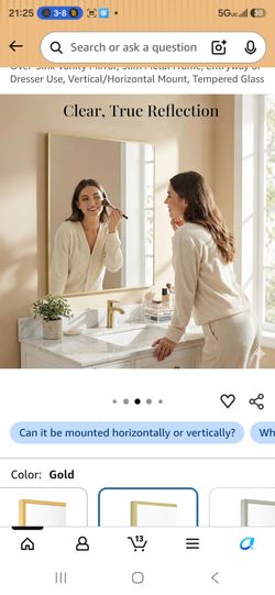 27.5" x19.5" Vanity mirror
