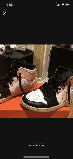 Selling Air Jordan 1 Mid "Crimson Tint" Size 10.5 Only Worn Couple Of Times A Little Crease