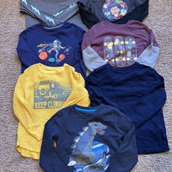 Boys Long Sleeve TShirts, Size Small (6-7)