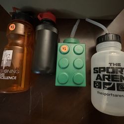 Water Bottles/plastic Cups -see Description 