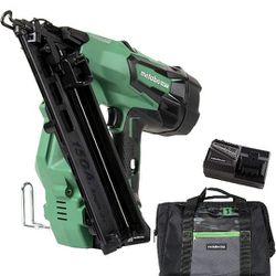 Metabo HPT 18V MultiVolt™ Cordless Angled Finish Nailer Kit | Accepts Nails 1-1/4-Inch up to 2-1/2-Inch | 15 Gauge | Lifetime Tool Warranty | NT1865DM