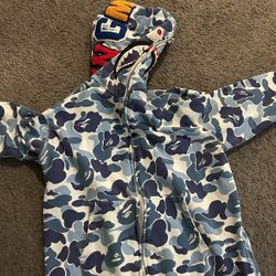 Bape Sharp Zip Hoodie (100% Authentic) Size XL