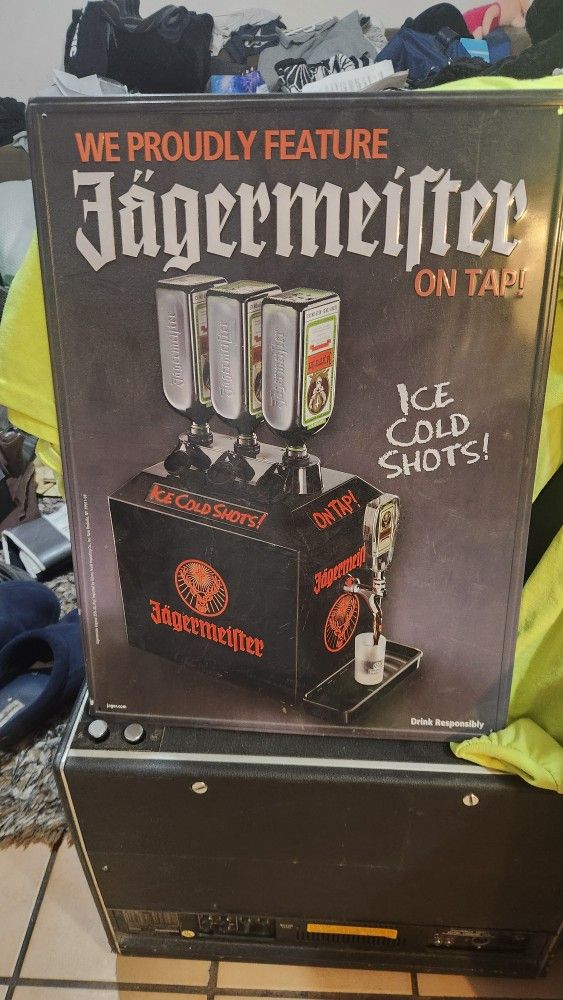 Jagermeister Tin Metal Sign