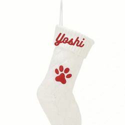 Personalized Dog embroidered Stockings