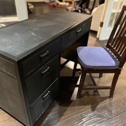 Restoration Hardware Desk and PB Chair