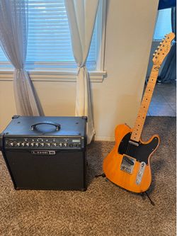 Guitar with amp combo