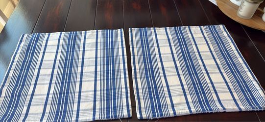 Set of two zippered plow covers 20x20 quality fabric