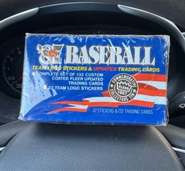 1987 Fleer baseball card set w/tin