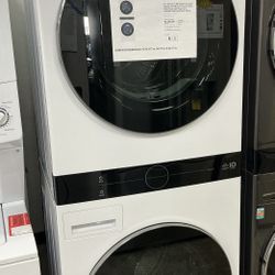 LG 5.0 Cu. Ft. Front Load Washer & 7.8 Cu. Ft. Electric Dryer WashTower - Free One Year Warranty 