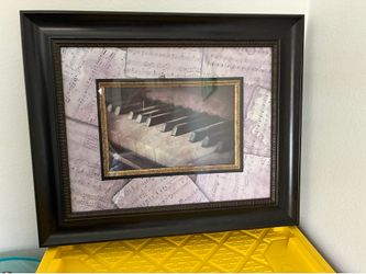 Framed Piano Picture