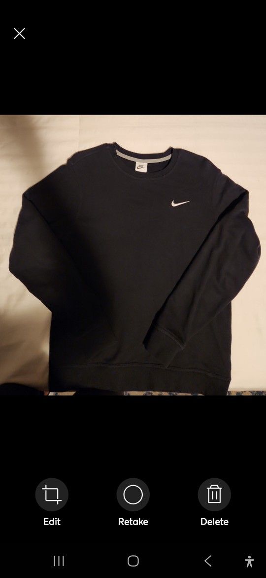Black Nike Sweatshirt No Hoodie