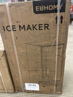 Euhomy Commercial Ice Maker – Drain Pump, Auto-Clean, LCD Panel (Model IM-08S / CIM002-80SI-USEH)