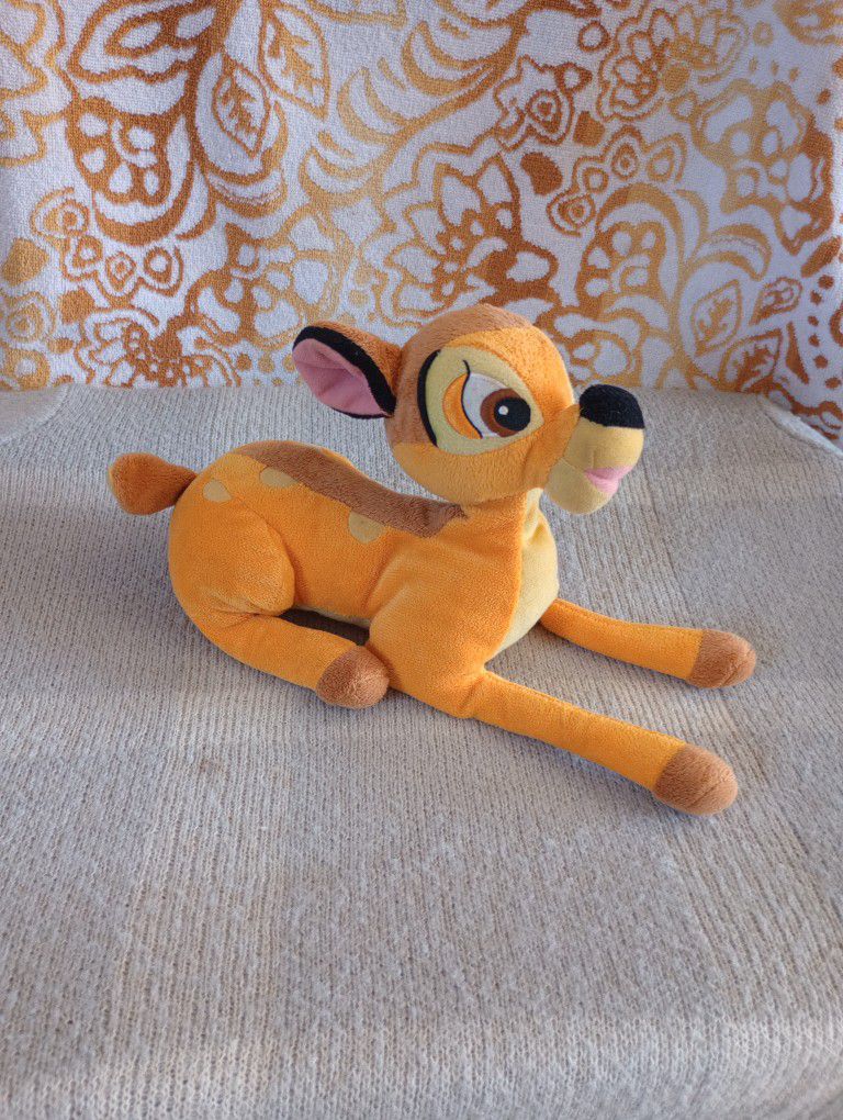 Disney Store Bambi Plush Stuffed Animal 8"
