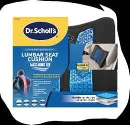 Dr. Scholl’s Black Massaging Gel Lumbar Seat Cushion