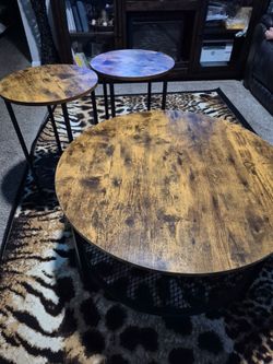 3 piece coffee table set