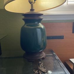Antique Green Lamp 