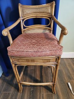 Rattan bar stool