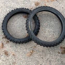 100-90-19 Rear Kenda & 80-100-21 Dirtbike Tire Set