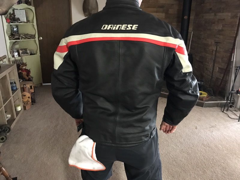 Dianese leather riding jacket