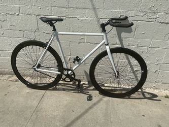 White Track Fixie Bike