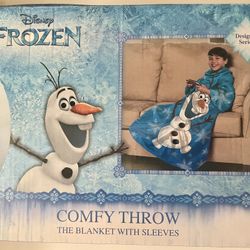 Disney Frozen Throw Blanket With Sleeves Brand New