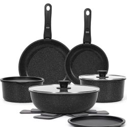 BRAND NEW 15Pcs Pots and Pans Set Non Stick, Cookware Sets with Detachable Handle