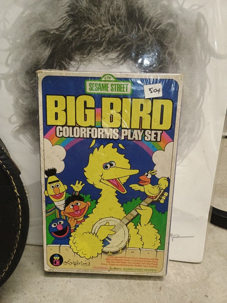 Vintage 1988 Sesame Street Big Bird Colorforms Play Set SEALED NEW